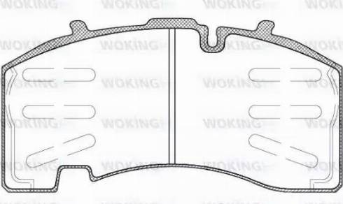 Woking JSA 11743.10 - Brake Pad Set, disc brake autospares.lv