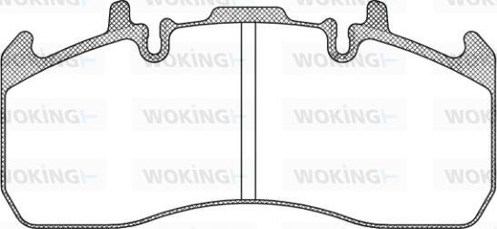 Woking JSA 12173.10 - Brake Pad Set, disc brake autospares.lv