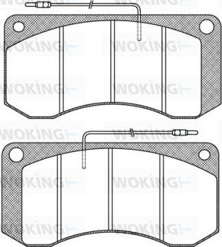 Breck 29013 - Brake Pad Set, disc brake autospares.lv