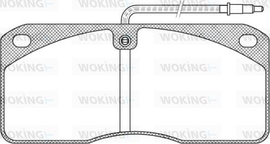 Woking JSA 3783.40 - Brake Pad Set, disc brake autospares.lv