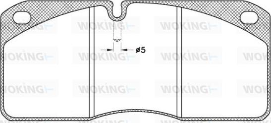 Woking JSA 3783.21 - Brake Pad Set, disc brake autospares.lv