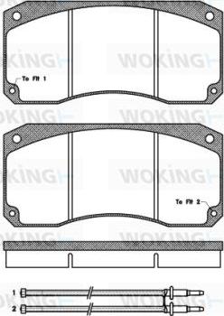 HELLA C2000 - Brake Pad Set, disc brake autospares.lv