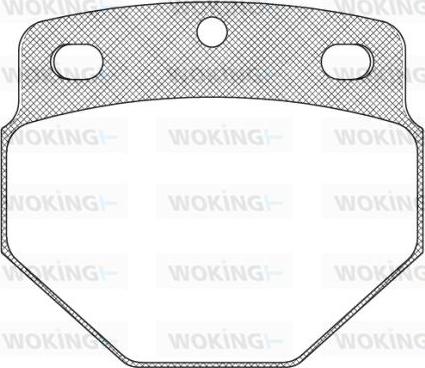 Woking JSA 2273.00 - Brake Pad Set, disc brake autospares.lv