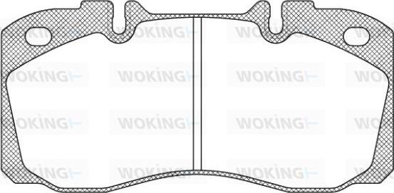 Woking JSA 7403.00 - Brake Pad Set, disc brake autospares.lv