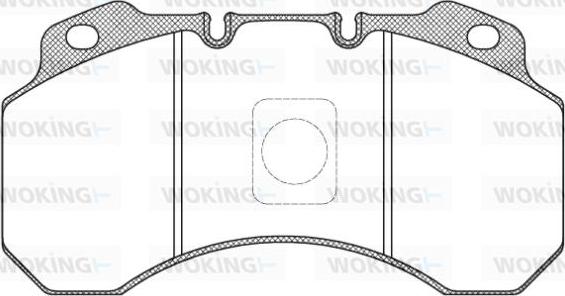 Woking JSA 7803.00 - Brake Pad Set, disc brake autospares.lv