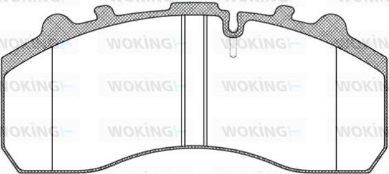 Woking JSA 7373.10 - Brake Pad Set, disc brake autospares.lv