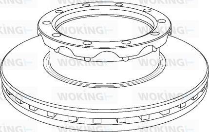 Woking NSA1062.20 - Brake Disc autospares.lv