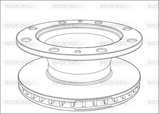 Woking NSA1014.20 - Brake Disc autospares.lv