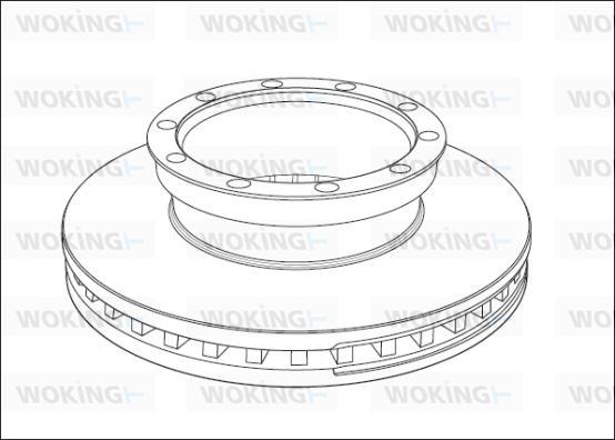 Woking NSA1010.20 - Brake Disc autospares.lv