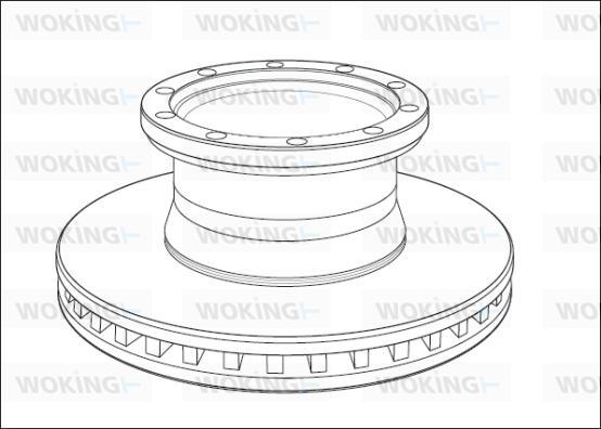 First Line CBD57101V - Brake Disc autospares.lv