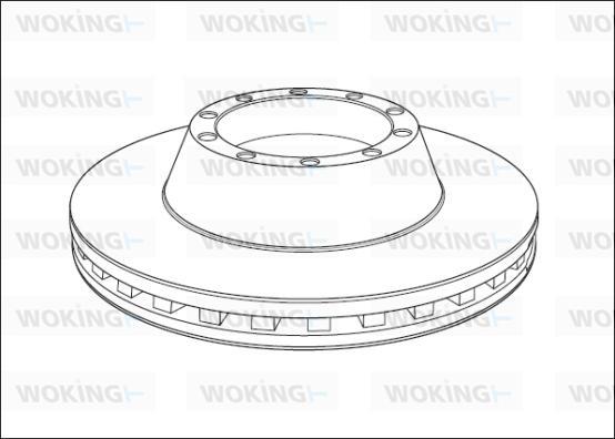 Woking NSA1013.20 - Brake Disc autospares.lv