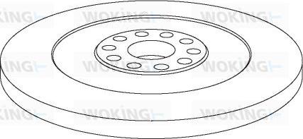 Woking NSA1032.10 - Brake Disc autospares.lv