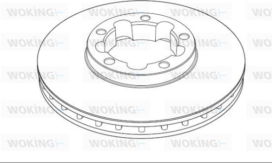 Woking NSA1190.20 - Brake Disc autospares.lv