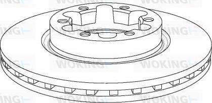 Woking NSA1145.20 - Brake Disc autospares.lv