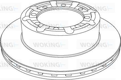 Woking NSA1140.20 - Brake Disc autospares.lv