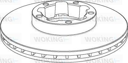 Woking NSA1148.20 - Brake Disc autospares.lv