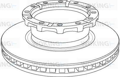 Woking NSA1159.20 - Brake Disc autospares.lv