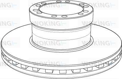 Woking NSA1156.20 - Brake Disc autospares.lv