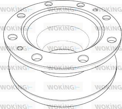 Woking NSA1204.10 - Brake Disc autospares.lv