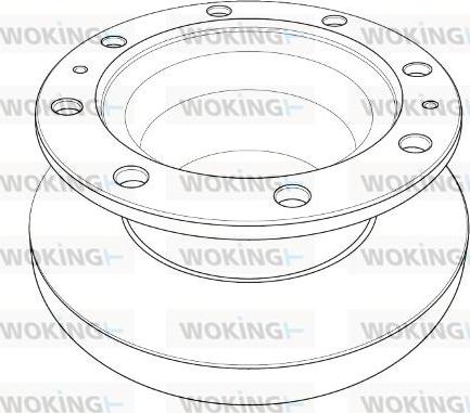 Woking NSA1206.10 - Brake Disc autospares.lv