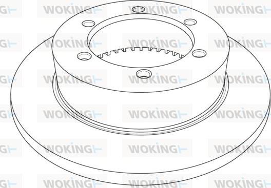 Woking NSA1214.10 - Brake Disc autospares.lv