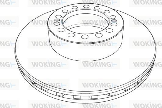 Woking NSA1238.20 - Brake Disc autospares.lv