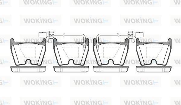 Woking P9963.02 - Brake Pad Set, disc brake autospares.lv