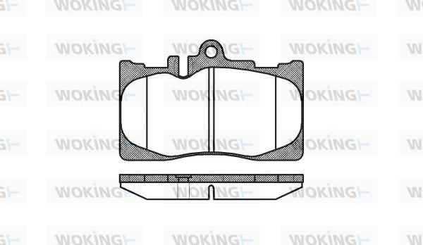 Woking P9903.00 - Brake Pad Set, disc brake autospares.lv