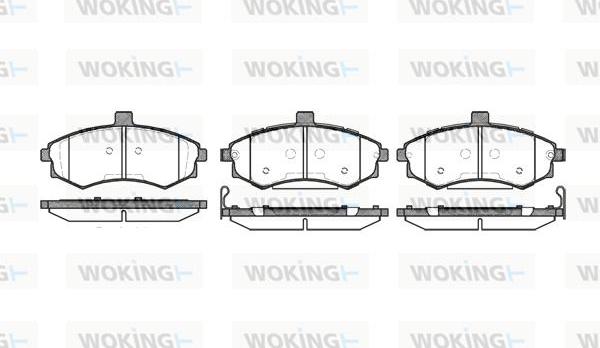 Woking P9933.02 - Brake Pad Set, disc brake autospares.lv