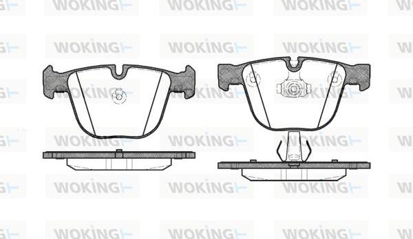 Woking P9923.00 - Brake Pad Set, disc brake autospares.lv