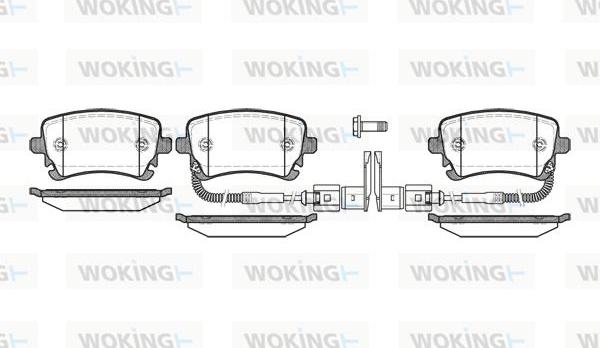 Woking P9973.02 - Brake Pad Set, disc brake autospares.lv