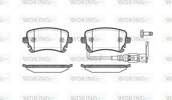 Woking P9973.11 - Brake Pad Set, disc brake autospares.lv
