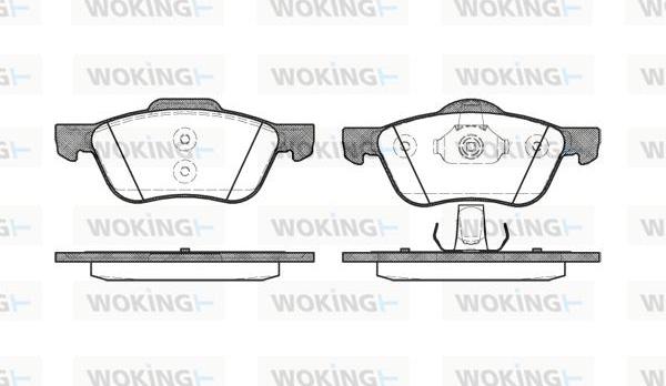 Woking P9443.00 - Brake Pad Set, disc brake autospares.lv