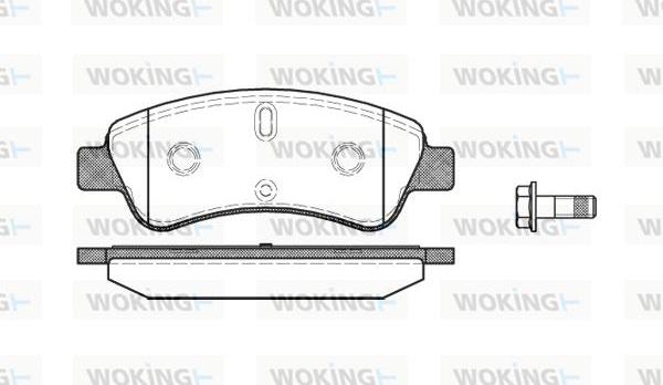 Woking P9403.10 - Brake Pad Set, disc brake autospares.lv