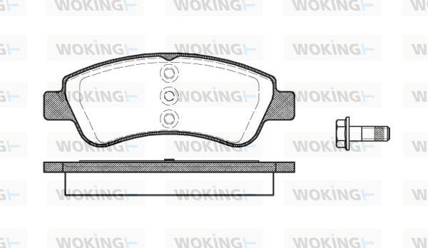 Woking P9403.20 - Brake Pad Set, disc brake autospares.lv