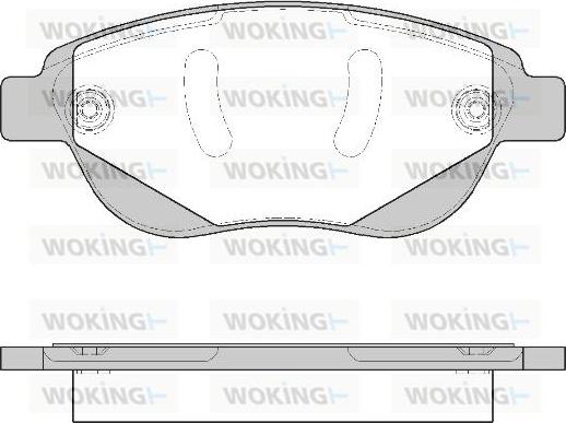 Woking P9413.40 - Brake Pad Set, disc brake autospares.lv