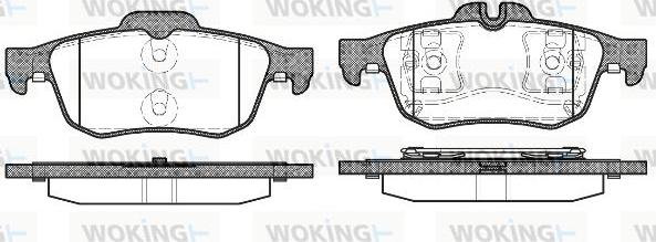 Woking P9423.60 - Brake Pad Set, disc brake autospares.lv