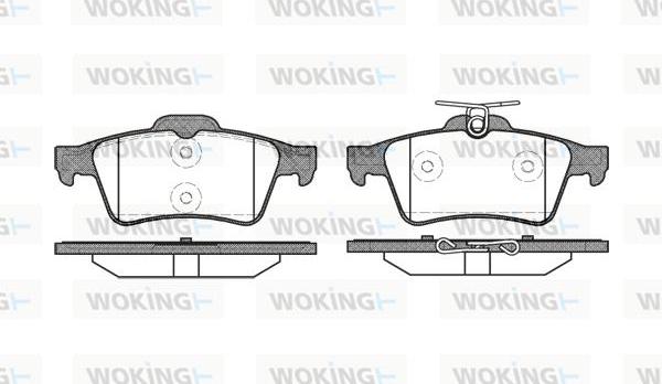 Woking P9423.20 - Brake Pad Set, disc brake autospares.lv