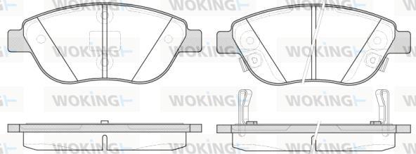 Woking P9593.32 - Brake Pad Set, disc brake autospares.lv