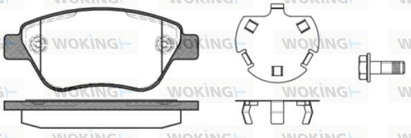 Woking P9583.30 - Brake Pad Set, disc brake autospares.lv