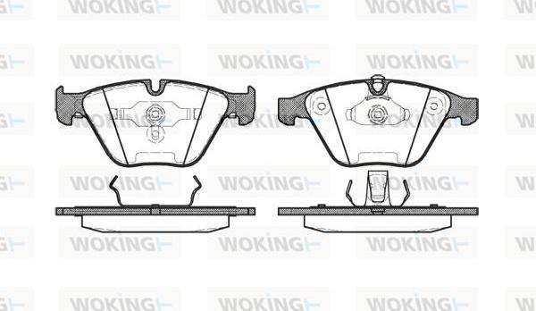 Woking P9573.00 - Brake Pad Set, disc brake autospares.lv