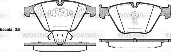 Woking P9573.10 - Brake Pad Set, disc brake autospares.lv