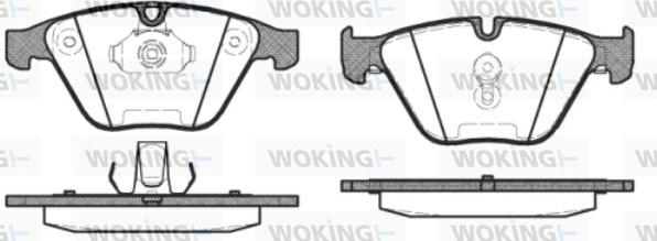 Woking P9573.30 - Brake Pad Set, disc brake autospares.lv