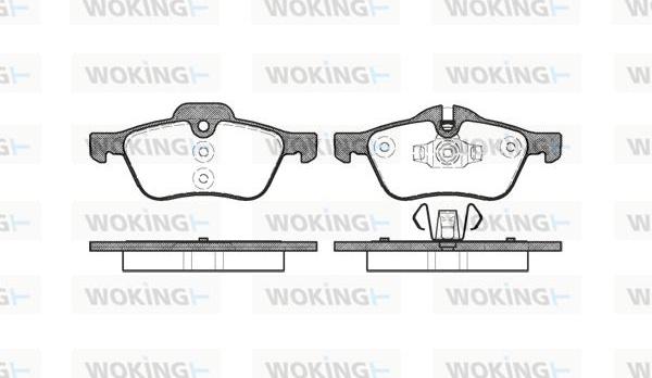 Woking P9643.00 - Brake Pad Set, disc brake autospares.lv