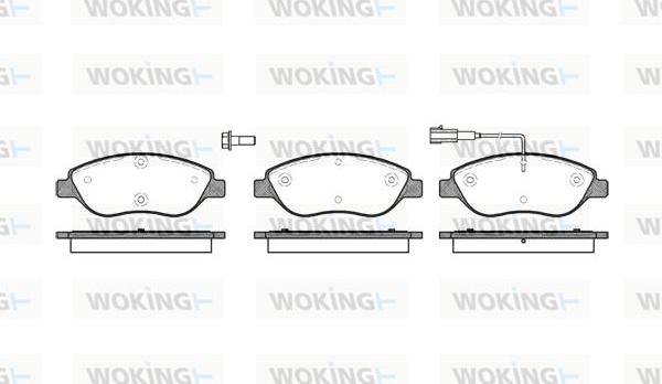 Woking P9603.01 - Brake Pad Set, disc brake autospares.lv