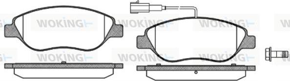 Woking P9603.02 - Brake Pad Set, disc brake autospares.lv