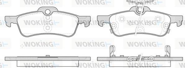 Woking P9623.12 - Brake Pad Set, disc brake autospares.lv