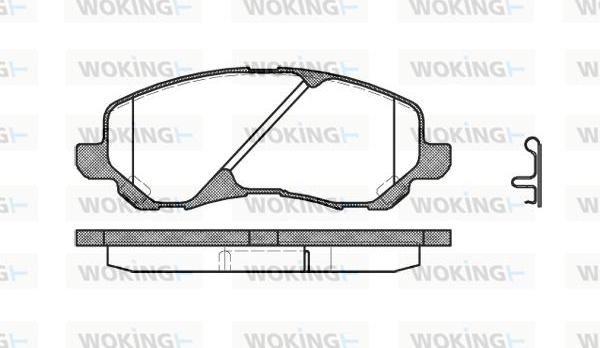 Woking P9043.02 - Brake Pad Set, disc brake autospares.lv