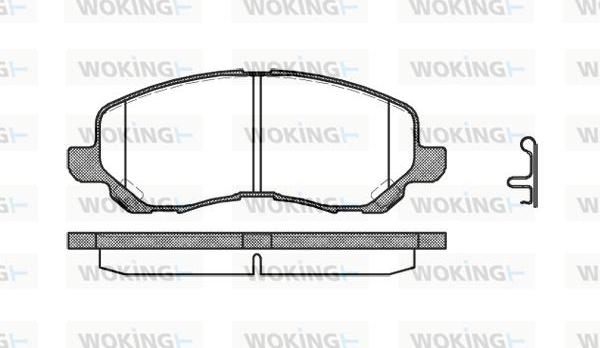 Woking P9043.12 - Brake Pad Set, disc brake autospares.lv