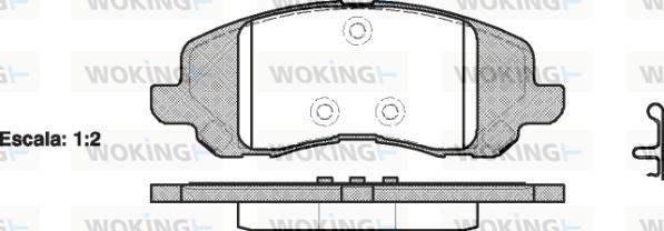 Woking P9043.20 - Brake Pad Set, disc brake autospares.lv